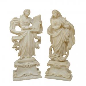 18th-century Sicilian sculptor, Saint Mary and Saint Cecilia